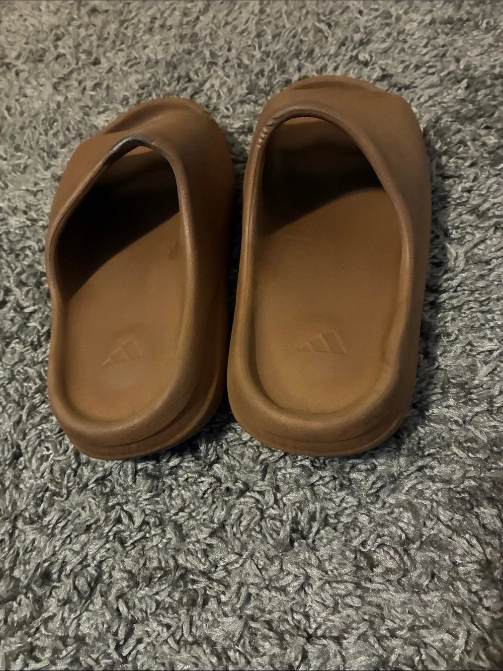 Brown Yeezy slides
